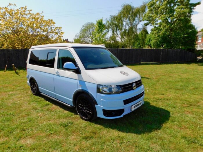 VW 4 Berth POP TOP & Van 2.0 Tdi 102 bhp by ULTIMATE Campers with 5 Seatbelts. Only 72,950 miles and 2 previous owners from New. November 2015 65 plate. £34,999