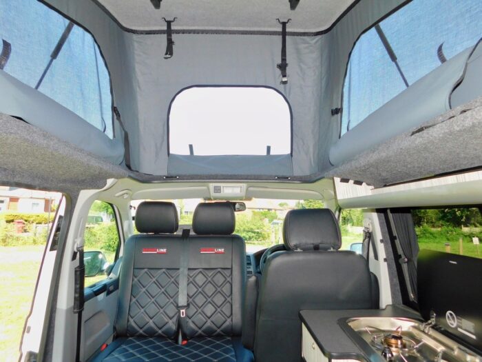 VW 4 Berth POP TOP & Van 2.0 Tdi 102 bhp by ULTIMATE Campers with 5 Seatbelts. Only 72,950 miles and 2 previous owners from New. November 2015 65 plate. £34,999 - Image 4