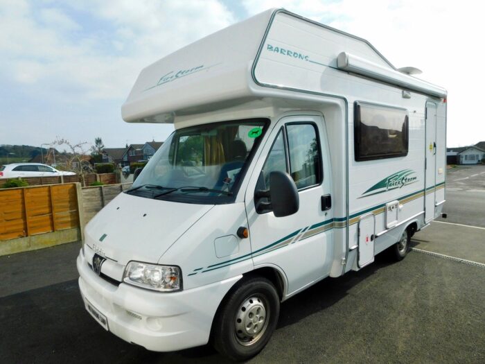 Elddis Firestorm 300 Peugeot 2.2 Hdi Barrons Special Edition 5 BERTH with 4 x 3 point SEAT BELTS. Only 47,600 miles.  £20,999
