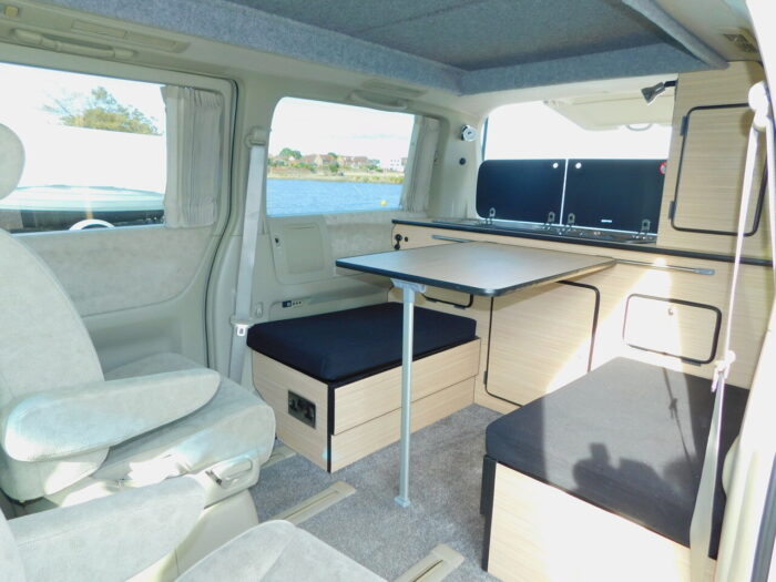 Nissan Elgrand 2 + 2 Berth Pop Top Campervan with Automatic gearbox and with the End Kitchen, 4 Seatbelts.  £19,999 - Image 9