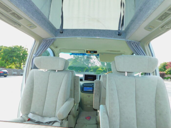 Nissan Elgrand 2 + 2 Berth Pop Top Campervan with Automatic gearbox and with the End Kitchen, 4 Seatbelts.  £19,999 - Image 7