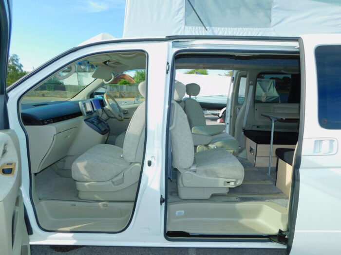 Nissan Elgrand 2 + 2 Berth Pop Top Campervan with Automatic gearbox and with the End Kitchen, 4 Seatbelts.  £19,999 - Image 5