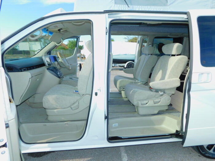 Nissan Elgrand 2 + 2 Berth Pop Top Campervan with Automatic gearbox and with the End Kitchen, 4 Seatbelts.  £19,999 - Image 3