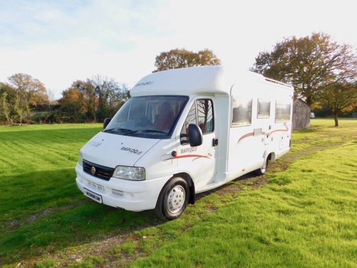 RAPIDO 786F Fiat 2.8 Jtd 4 Berth with Fixed Rear French DOUBLE Corner BED. Only 60,000 miles from New. £24,999