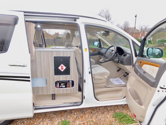 Toyota Alphard AUTOMATIC Petrol 2 Plus 2 Pop Top Campervan,  5 x 3 Point Seat Belts,  Extra Wide BED £22,999 - Image 13