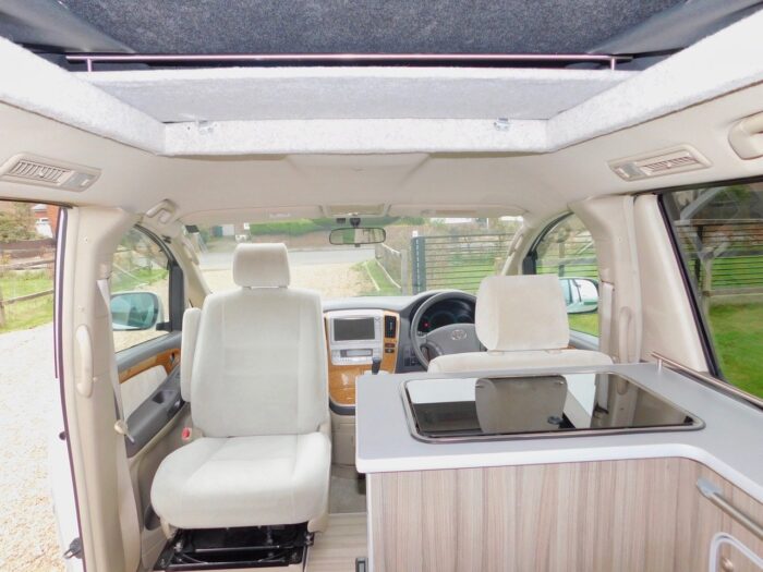 Toyota Alphard AUTOMATIC Petrol 2 Plus 2 Pop Top Campervan,  5 x 3 Point Seat Belts,  Extra Wide BED £22,999 - Image 6