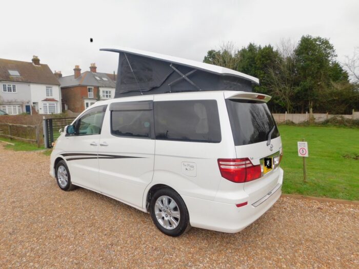 Toyota Alphard AUTOMATIC Petrol 2 Plus 2 Pop Top Campervan,  5 x 3 Point Seat Belts,  Extra Wide BED £22,999 - Image 4
