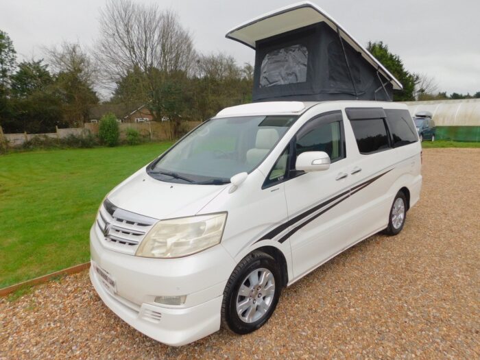 Toyota Alphard AUTOMATIC Petrol 2 Plus 2 Pop Top Campervan,  5 x 3 Point Seat Belts,  Extra Wide BED £22,999 - Image 3