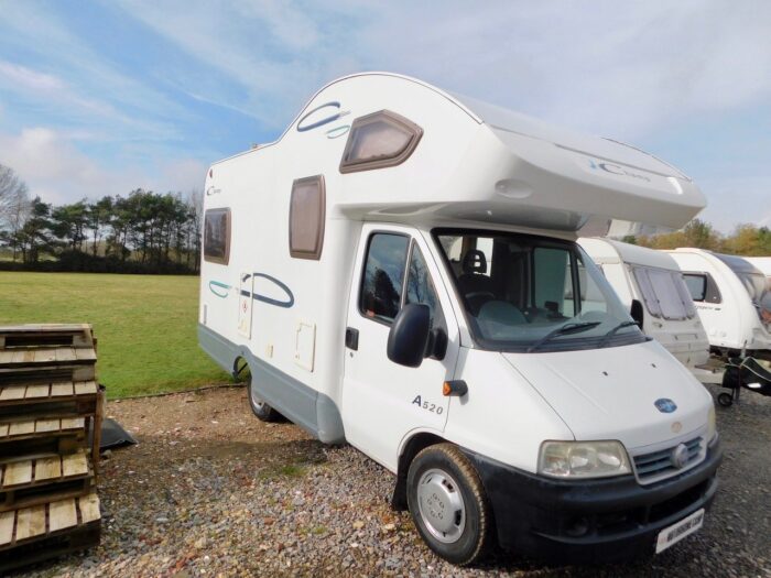Lunar Champ 520 4 Berth With REAR LOUNGE. Fiat 2.3 Jtd Only 5.6m Long and 2.27m Wide Only 41,563 from new. £18,999