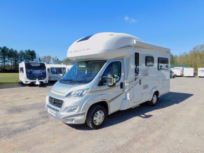 Auto-Trail Tribute t625 AUTOMATIC Fiat 2.3 150 bhp Euro 6 Engine, 4 Berth with 2 x Seat Belts 2018 with Only 11,200 miles from New. ULEZ Compliant. (Deposit Now Taken)